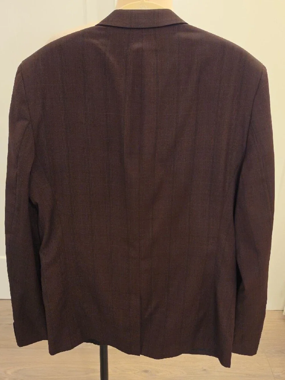 The Kooples Men's Deep Burgundy Notch-Lapel Blazer US size 36 new with tags